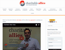 Tablet Screenshot of charitableallies.org